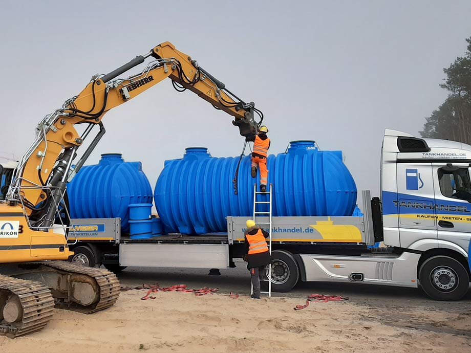 Wassertank Baustelle