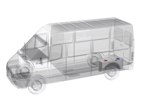Frischwassertank Wohnmobil Radlauf 65 Liter Wohnwagen Caravan Camper für VW T6