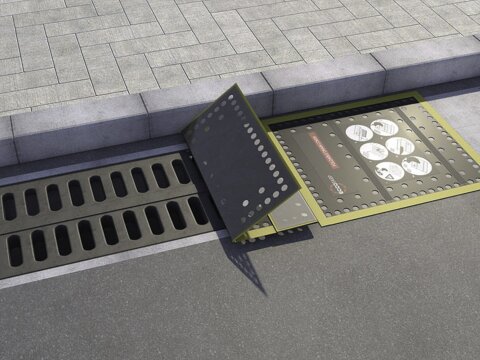 Kanalabdeckung Gully – Schnellabdichtung SET 3 Stk....