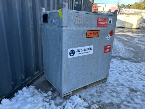 Mobile Tankstelle Diesel 1000 l – doppelwandig...