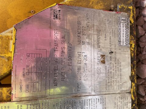 Tankcontainer 20ft 20.000l Edelstahl – gebraucht für Wasserlagerung