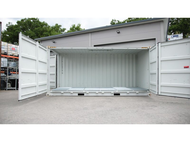 SafetyTainer XLplus 20′ – Gefahrstoffcontainer High Cube mit SideDoor