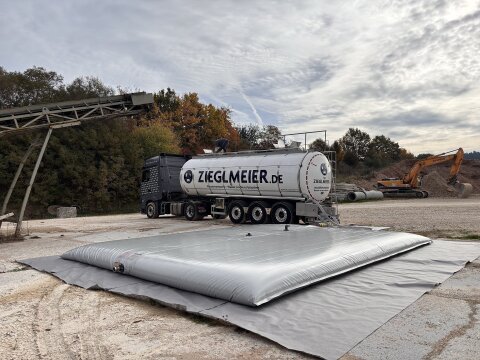 Flexitainer 35.000 Liter – Mobiler Wassertank mit 2 x 2" & 1 x 4" Anschluss