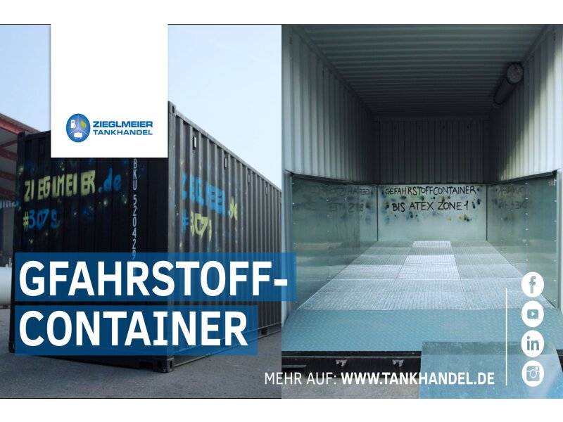 SafetyTainer XLplus 20′ – Gefahrstoffcontainer High Cube