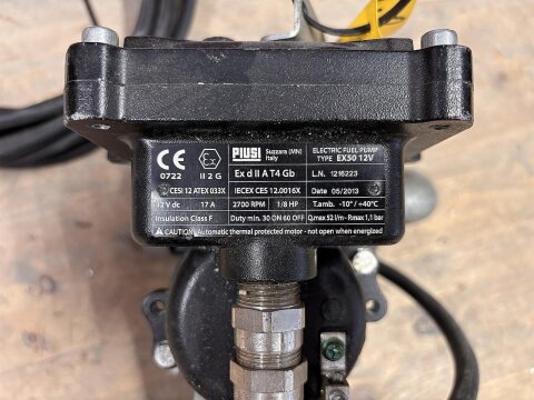Piusi EX50 12V Benzinpumpe – gebraucht, ATEX, mit Klemmen