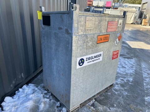 Mobile Tankstelle Diesel 1000 l – doppelwandig...