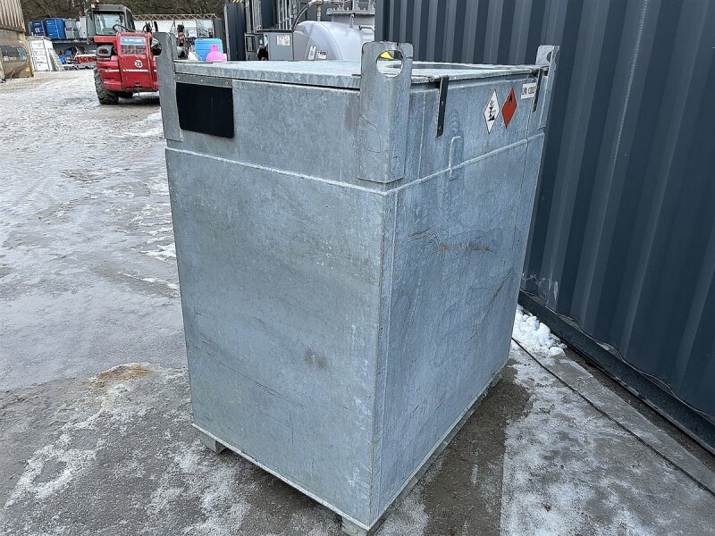 Mobile Tankstelle Diesel 1000 l - doppelwandig verzinkt, 230V Pumpe 45 l/min gebraucht