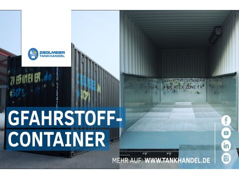 Gefahrstoffcontainer XL Gefahrstofflager mieten Baustellencontainer Gefahrgutcontainer