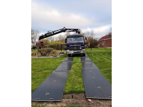 Überfahrplatten aus Kunststoff – belastbar bis 40 t