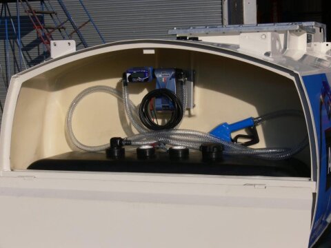 Mobile Tankstelle 950 l Diesel + 160 l AdBlue® – 2-Achs-Tankanhänger, WHG- & AwSV-konform, DIBt-zugelassen