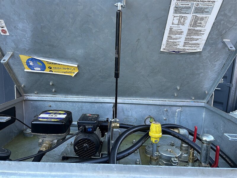 Mobile Tankstelle Diesel 1000 l – doppelwandig verzinkt, 230 V Pumpe 45 l/min gebraucht