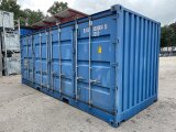 20ft Sidedoor Seecontainer neuwertig mit Regal