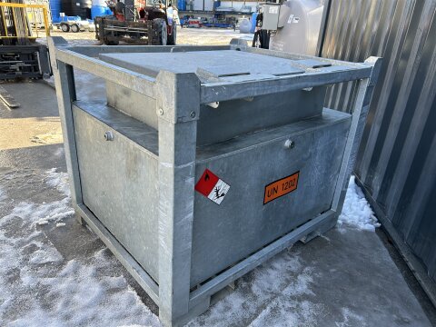 Mobile Tankstelle Diesel 950 l – verzinkter Stahltank mit 230 V Pumpe 45 l/min gebraucht