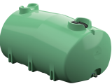 AHL-Fass 6.000 Liter Tank PE oberirdisch liegend