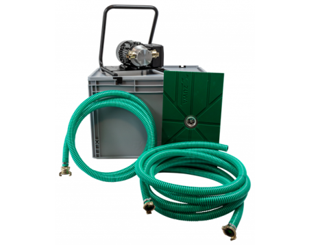 Flachsaugmatten-Set mit Impellerpumpe – 60 l/min, Edelstahlgehäuse