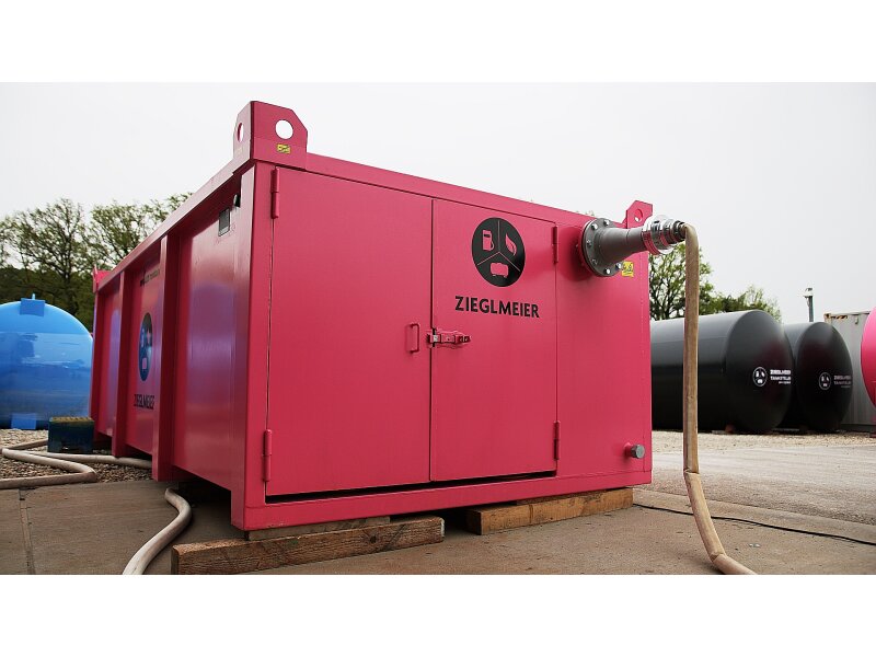 400+50 Liter mobile PE-Tankanlage für Diesel+AdBlue einwandig