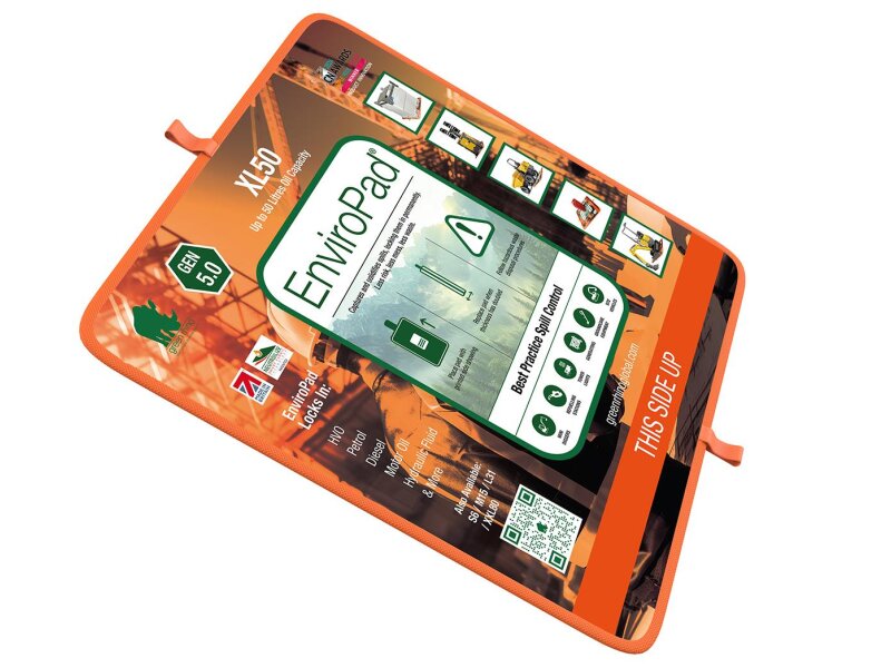 Öl-Abtropfmatte XL – Betankungsmatte 1370 × 1370 mm, 30 Liter Auffangvolumen