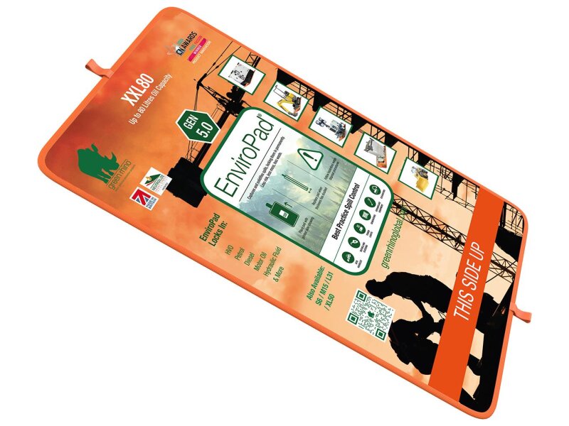 Öl-Abtropfmatte XXL – Betankungsmatte 2180 × 1370 mm, 44 Liter Auffangvolumen