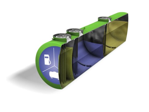 Löschwassertank 10.000l bis 100.000l unterirdisch...