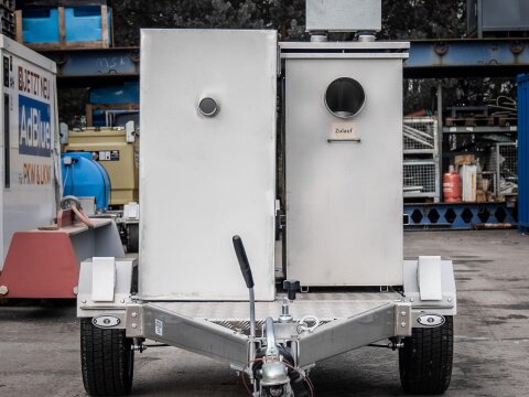 Mobiler Ölabscheider NG 10 auf Anhänger mieten – Für Baustelle & Industrie