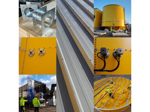 Sprinklertank Wassersilo – Isolierter Löschwassertank für Brandschutz