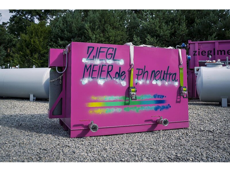 Absetzbecken 1000 Liter  – Mobile Betonwaschstation mit pH-Neutralisation & Filtersack