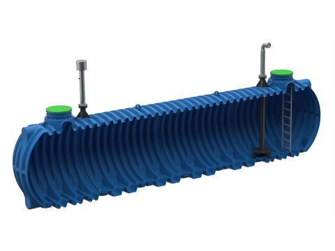 Löschwassertank 40.000 Liter PE unterirdisch PKW befahrbar nach DIN 14230