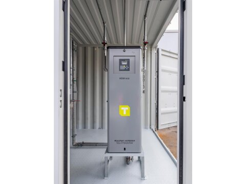 FuelTainer 30.000 l – Tankstellencontainer für Diesel & HVO mit HDM 100/60 Zapfsäule, WHG- & AwSV-konform