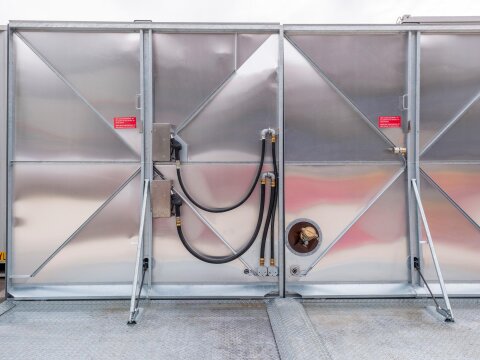 FuelTainer 30.000 l – Tankstellencontainer Tankstation für Diesel & HVO mit HDM 100/60 Zapfsäule, WHG- & AwSV-konform