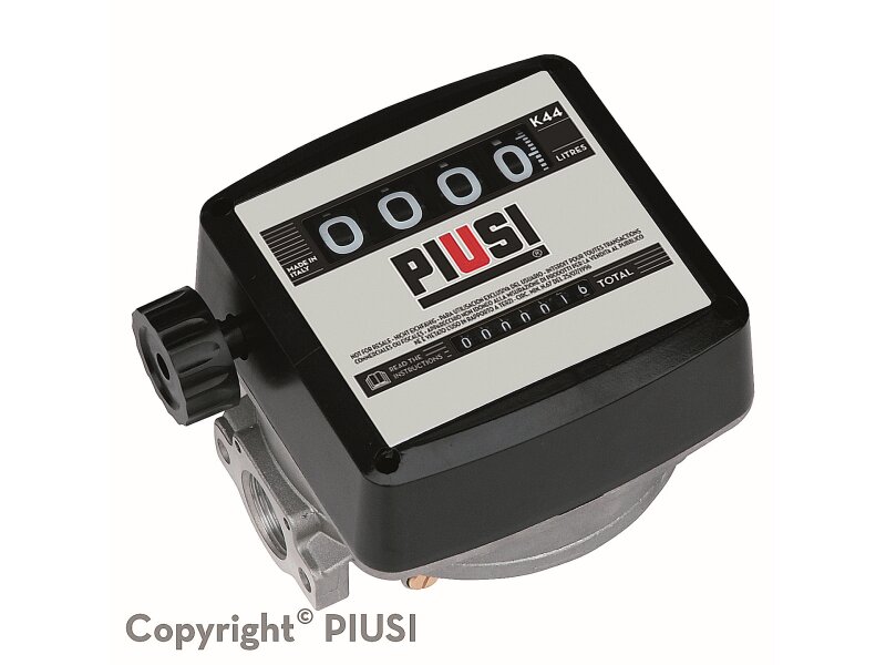 Mechanischer Durchlaufzähler K44 – 4-stellig für Diesel mit Pulseout, max. 120 l/min
